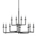 Myhouse Lighting Generation Lighting - F3290/12AI - 12 Light Chandelier - Ansley - Aged Iron