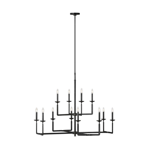 Myhouse Lighting Generation Lighting - F3290/12AI - 12 Light Chandelier - Ansley - Aged Iron