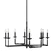 Myhouse Lighting Generation Lighting - F3291/8AI - Eight Light Chandelier - Ansley - Aged Iron