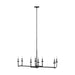 Myhouse Lighting Generation Lighting - F3292/8AI - Eight Light Linear Chandelier - Ansley - Aged Iron