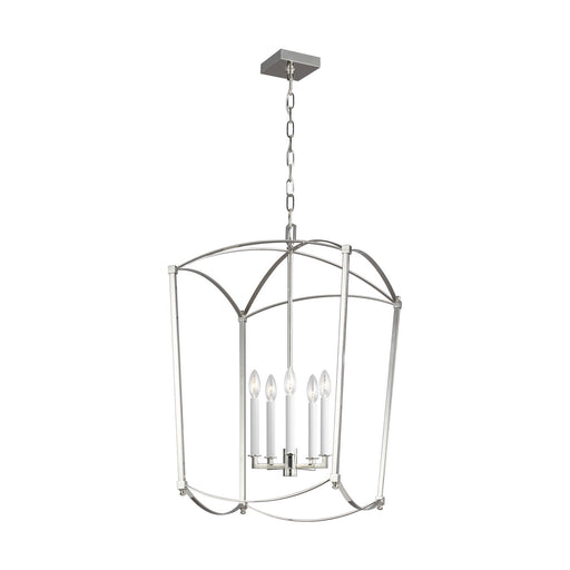 Myhouse Lighting Visual Comfort Studio - F3323/5PN - Five Light Lantern - Thayer - Polished Nickel