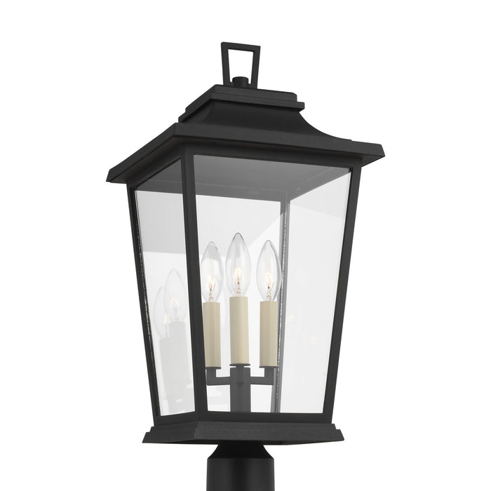 Myhouse Lighting Visual Comfort Studio - OL15407TXB - Three Light Post Lantern - Warren - Textured Black