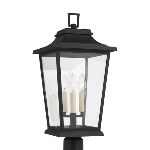 Myhouse Lighting Visual Comfort Studio - OL15407TXB - Three Light Post Lantern - Warren - Textured Black
