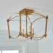 Myhouse Lighting Visual Comfort Studio - SF350ADB - Four Light Semi-Flush Mount - Thayer - Antique Gild