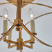 Myhouse Lighting Visual Comfort Studio - SF350ADB - Four Light Semi-Flush Mount - Thayer - Antique Gild