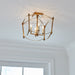 Myhouse Lighting Visual Comfort Studio - SF350ADB - Four Light Semi-Flush Mount - Thayer - Antique Gild