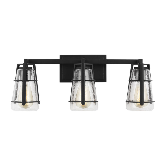 Myhouse Lighting Generation Lighting - VS2473MBK - Three Light Vanity - Adelaide - Midnight Black