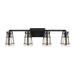 Myhouse Lighting Generation Lighting - VS2474MBK - Four Light Vanity - Adelaide - Midnight Black