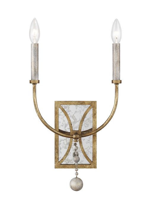 Myhouse Lighting Generation Lighting - WB1920ADB - Two Light Wall Sconce - Marielle - Antique Gild