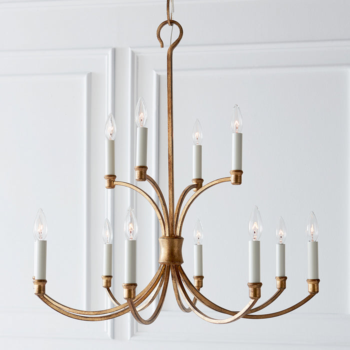 Myhouse Lighting Visual Comfort Studio - CC10612ADB - 12 Light Chandelier - Westerly - Antique Gild