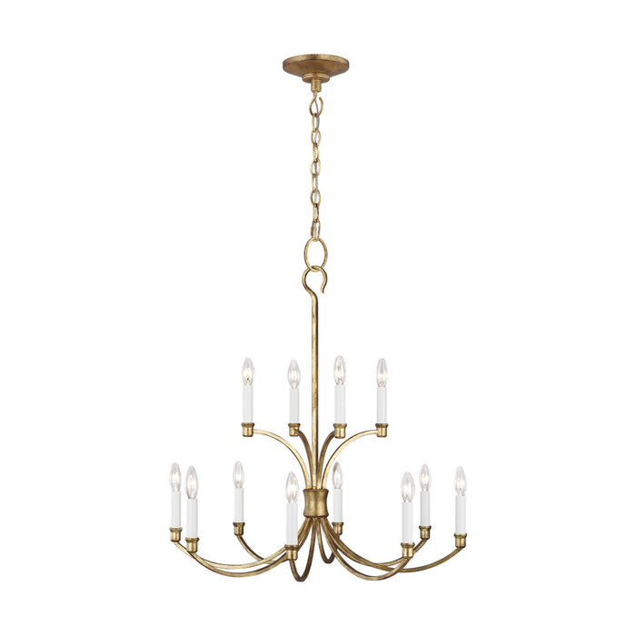 Myhouse Lighting Visual Comfort Studio - CC10612ADB - 12 Light Chandelier - Westerly - Antique Gild