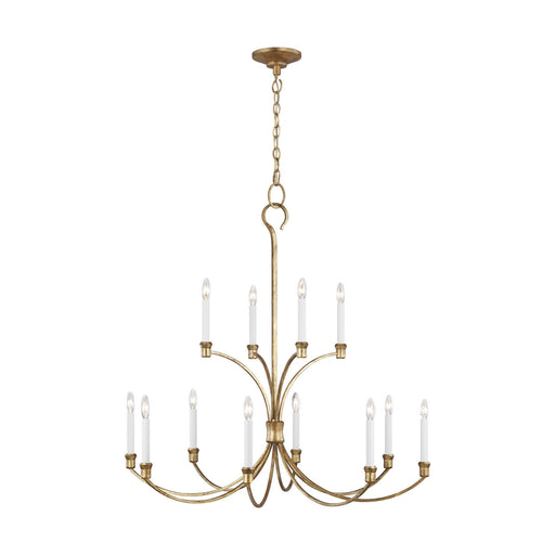 Myhouse Lighting Visual Comfort Studio - CC10712ADB - 12 Light Chandelier - Westerly - Antique Gild