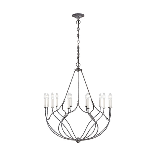 Myhouse Lighting Visual Comfort Studio - CC11212WGV - 12 Light Chandelier - Richmond - Weathered Galvanized