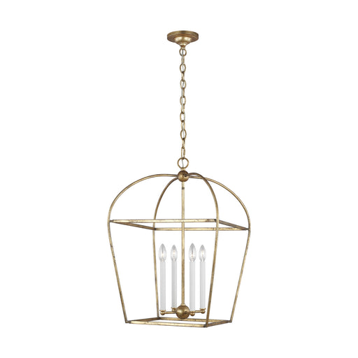 Myhouse Lighting Visual Comfort Studio - CC1094ADB - Four Light Lantern - Stonington - Antique Gild