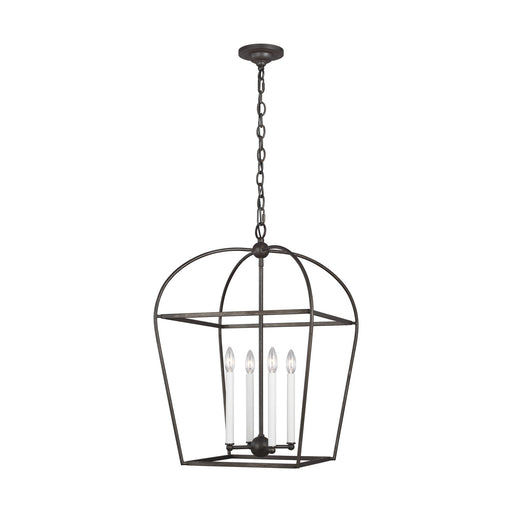 Myhouse Lighting Visual Comfort Studio - CC1094SMS - Four Light Lantern - Stonington - Smith Steel