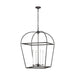 Myhouse Lighting Visual Comfort Studio - CC1104SMS - Four Light Lantern - Stonington - Smith Steel