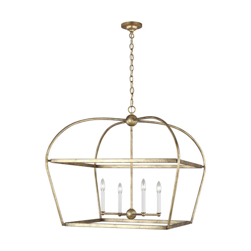 Myhouse Lighting Visual Comfort Studio - CC1114ADB - Four Light Lantern - Stonington - Antique Gild