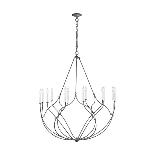 Myhouse Lighting Visual Comfort Studio - CC11312WGV - 12 Light Chandelier - Richmond - Weathered Galvanized