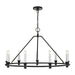 Myhouse Lighting Visual Comfort Studio - CC1179AI - Nine Light Chandelier - Keystone - Aged Iron