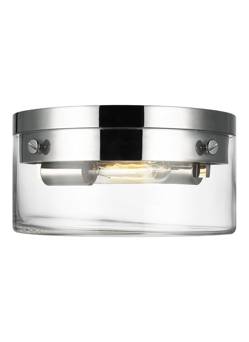 Myhouse Lighting Visual Comfort Studio - CF1002PN - Two Light Flush Mount - Garrett - Polished Nickel