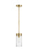 Myhouse Lighting Visual Comfort Studio - CP1001BBS - One Light Pendant - Garrett - Burnished Brass