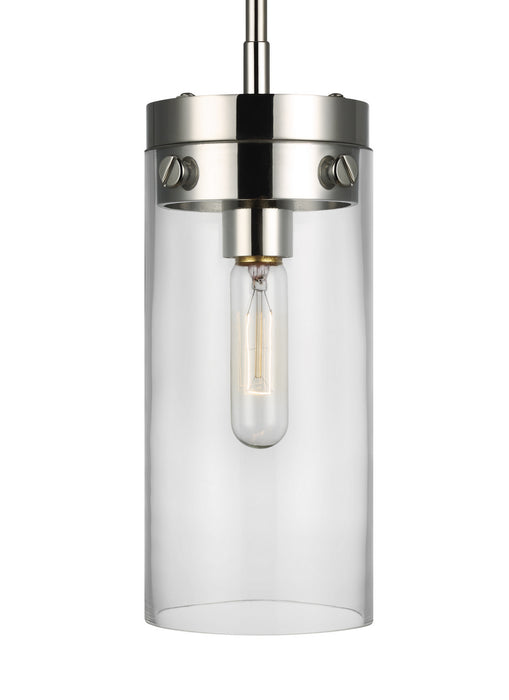 Myhouse Lighting Visual Comfort Studio - CP1001PN - One Light Pendant - Garrett - Polished Nickel