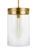 Myhouse Lighting Visual Comfort Studio - CP1011BBS - One Light Pendant - Garrett - Burnished Brass