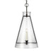 Myhouse Lighting Visual Comfort Studio - CP1091AI - One Light Pendant - Keystone - Aged Iron