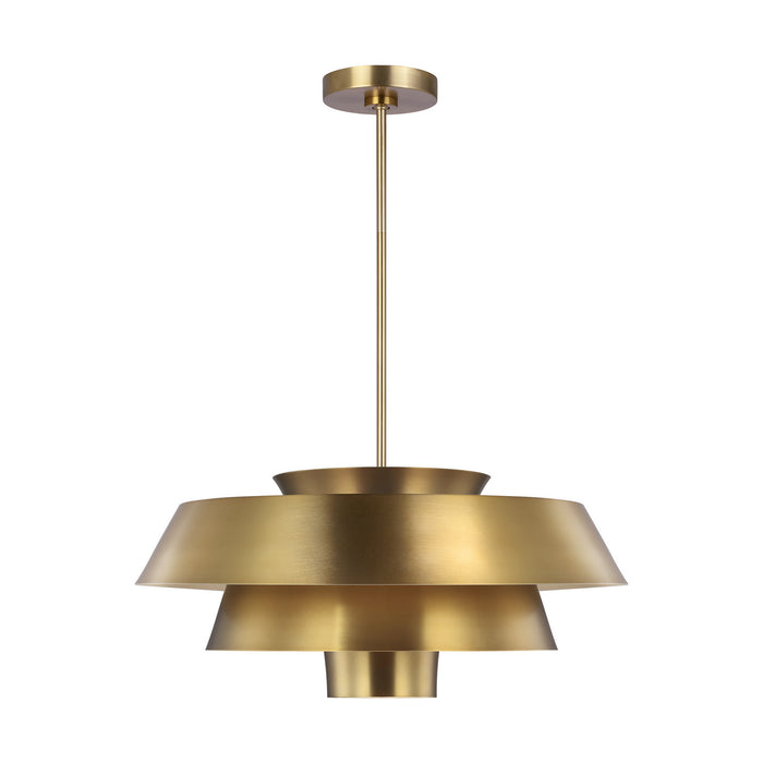 Myhouse Lighting Visual Comfort Studio - EP1081BBS - One Light Pendant - Brisbin - Burnished Brass