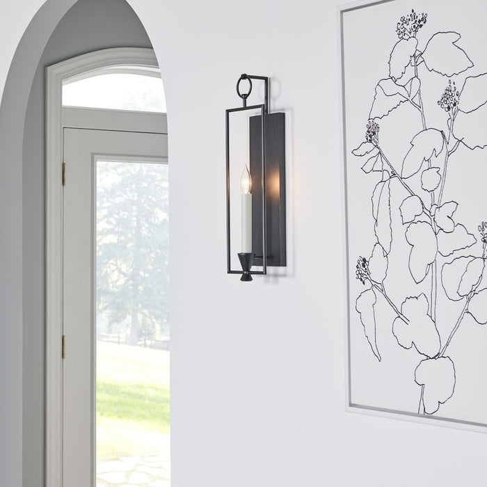 Myhouse Lighting Visual Comfort Studio - CW1021AI - One Light Wall Sconce - Keystone - Aged Iron