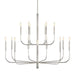 Myhouse Lighting Visual Comfort Studio - EC10015PN - 15 Light Chandelier - Brianna - Polished Nickel