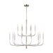 Myhouse Lighting Visual Comfort Studio - EC10015PN - 15 Light Chandelier - Brianna - Polished Nickel