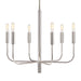 Myhouse Lighting Visual Comfort Studio - EC1006PN - Six Light Chandelier - Brianna - Polished Nickel