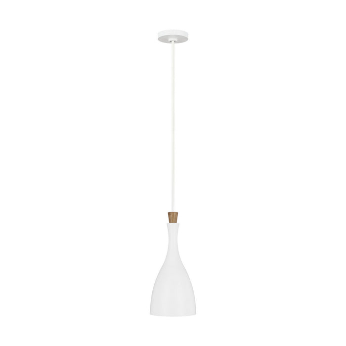 Myhouse Lighting Visual Comfort Studio - EP1131MWT - One Light Pendant - Darwin - Matte White