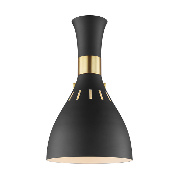 Myhouse Lighting Visual Comfort Studio - EW1061MBK - One Light Wall Sconce - Joan - Midnight Black