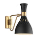 Myhouse Lighting Visual Comfort Studio - EW1061MBK - One Light Wall Sconce - Joan - Midnight Black