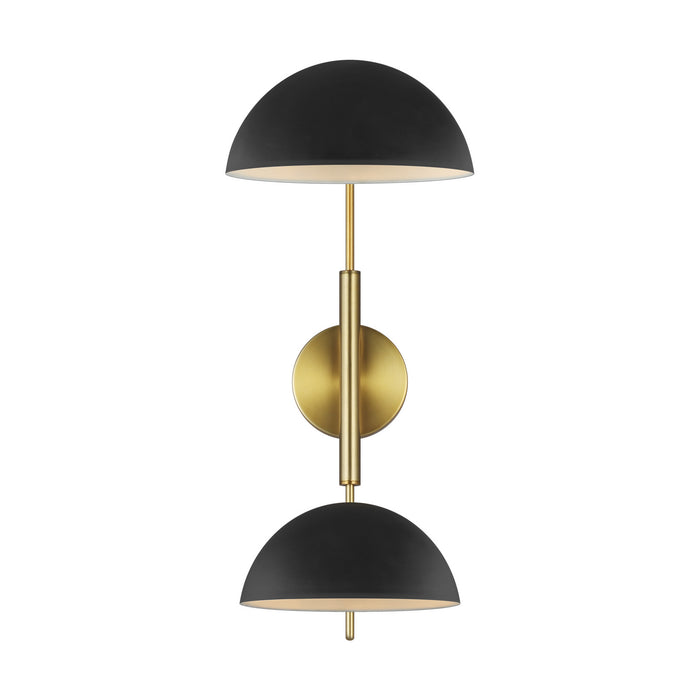 Myhouse Lighting Visual Comfort Studio - EW1072MBK - Two Light Wall Sconce - Jane - Midnight Black