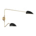 Myhouse Lighting Visual Comfort Studio - EW1072MBK - Two Light Wall Sconce - Jane - Midnight Black