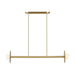 Myhouse Lighting Visual Comfort Studio - KC1012BBS - Two Light Linear Chandelier - Nodes - Burnished Brass