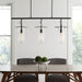 Myhouse Lighting Visual Comfort Studio - KC1023AI - Three Light Linear Chandelier - Nuance - Aged Iron