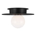 Myhouse Lighting Visual Comfort Studio - KF1001MBK - One Light Flush Mount - Nodes - Midnight Black