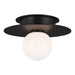 Myhouse Lighting Visual Comfort Studio - KF1001MBK - One Light Flush Mount - Nodes - Midnight Black