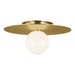 Myhouse Lighting Visual Comfort Studio - KF1011BBS - One Light Flush Mount - Nodes - Burnished Brass