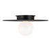 Myhouse Lighting Visual Comfort Studio - KF1021MBK - One Light Flush Mount - Nodes - Midnight Black