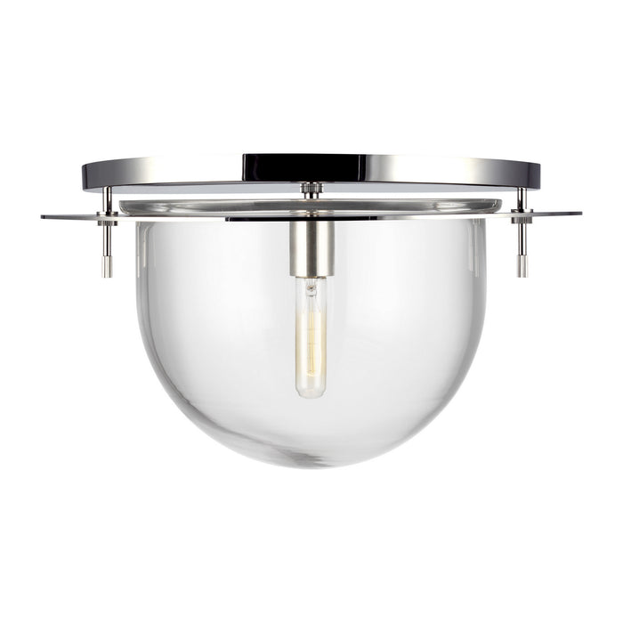 Myhouse Lighting Visual Comfort Studio - KF1061PN - One Light Flush Mount - Nuance - Polished Nickel