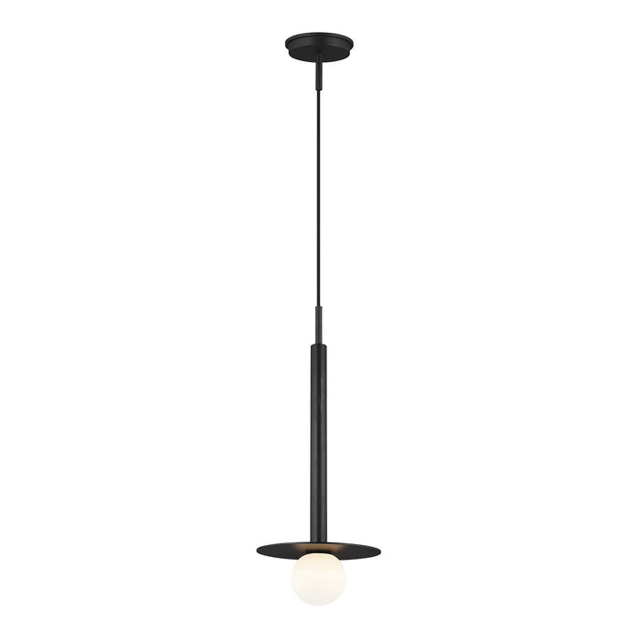 Myhouse Lighting Visual Comfort Studio - KP1001MBK - One Light Pendant - Nodes - Midnight Black