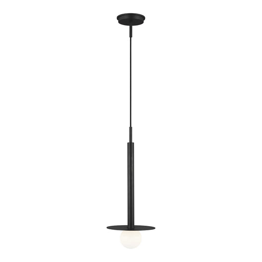 Myhouse Lighting Visual Comfort Studio - KP1001MBK - One Light Pendant - Nodes - Midnight Black