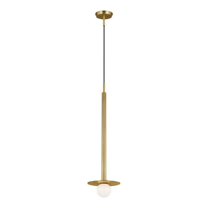 Myhouse Lighting Visual Comfort Studio - KP1011BBS - One Light Pendant - Nodes - Burnished Brass