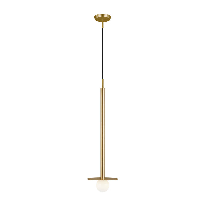 Myhouse Lighting Visual Comfort Studio - KP1011BBS - One Light Pendant - Nodes - Burnished Brass