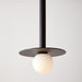 Myhouse Lighting Visual Comfort Studio - KP1011MBK - One Light Pendant - Nodes - Midnight Black